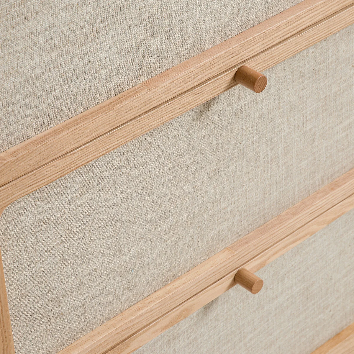 Esmara Ash Veneer and Linen 5-Drawer Chest of Drawers – image 6