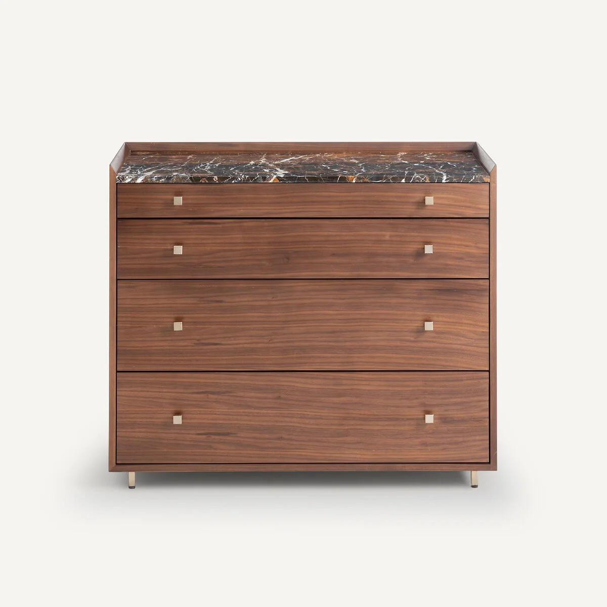 Noham Walnut and Amber Marble Chest of Drawers – image 4