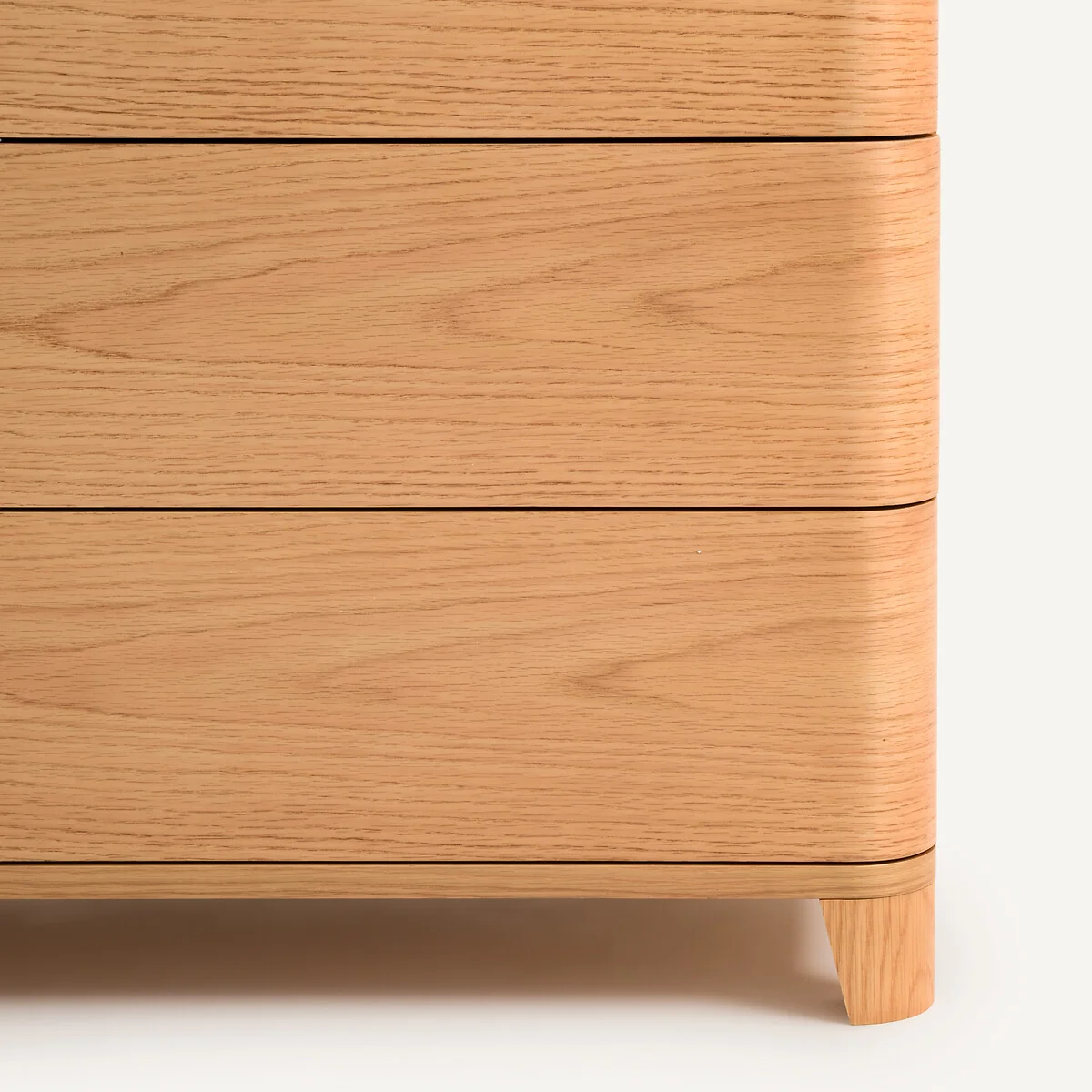 Junius Chest of Drawers in Oak Veneer and Leather, Designed By Emmanuel Gallina – image 7