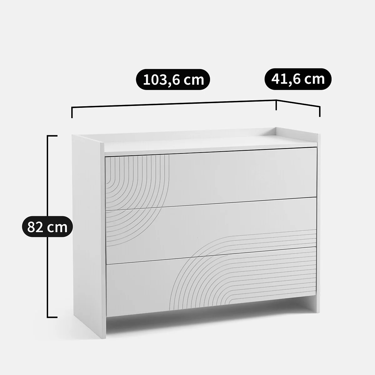 Newxor 3-Drawer Chest of Drawers – image 6