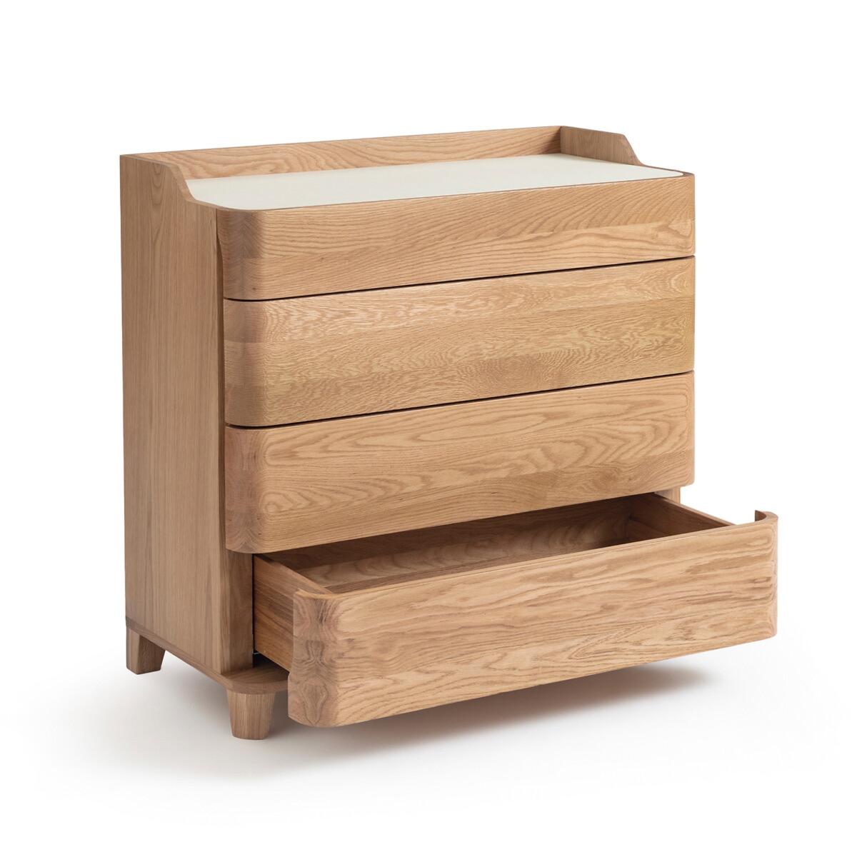 Junius Solid Oak & Linoleum Chest of Drawers, designed by E. Gallina – image 3