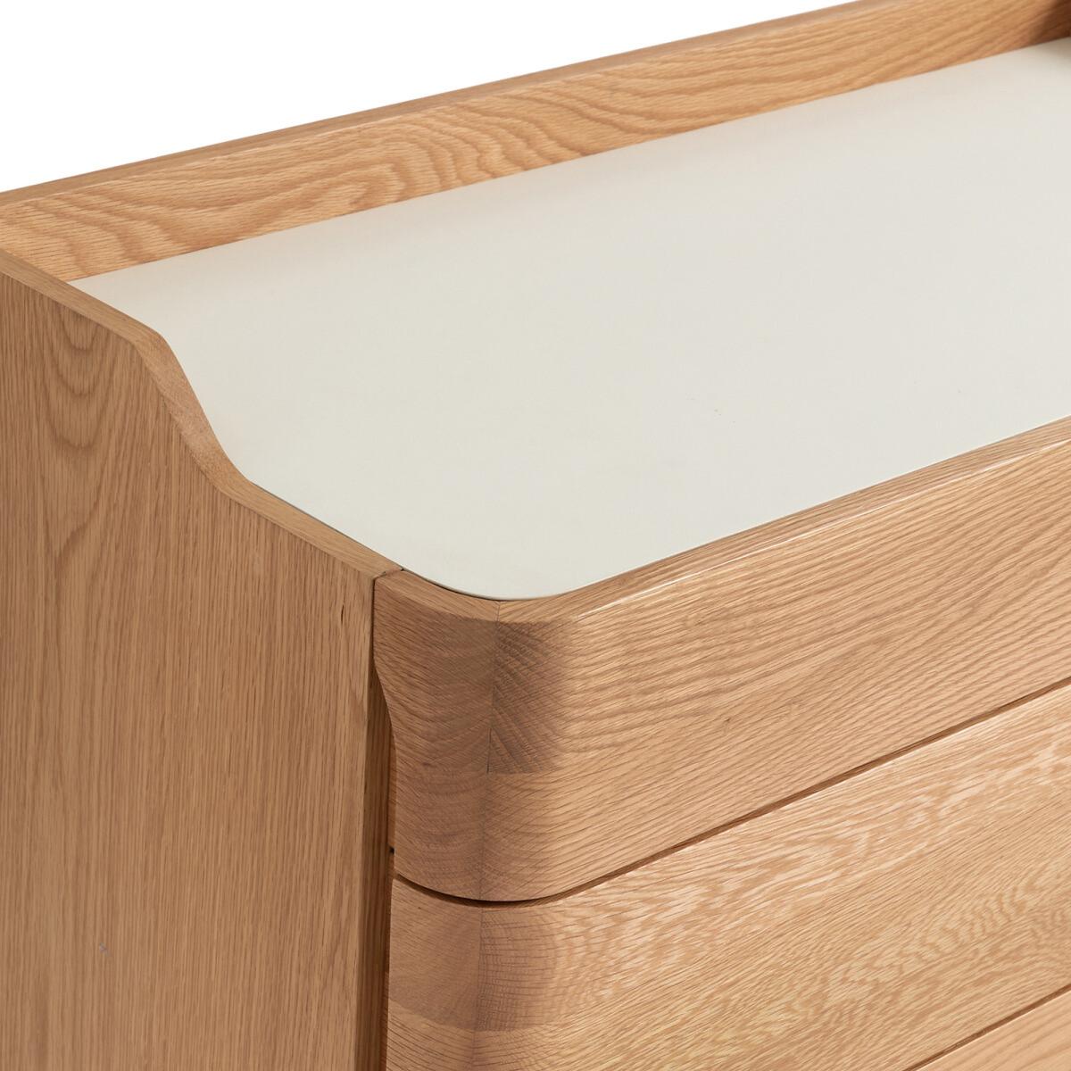 Junius Solid Oak & Linoleum Chest of Drawers, designed by E. Gallina – image 4