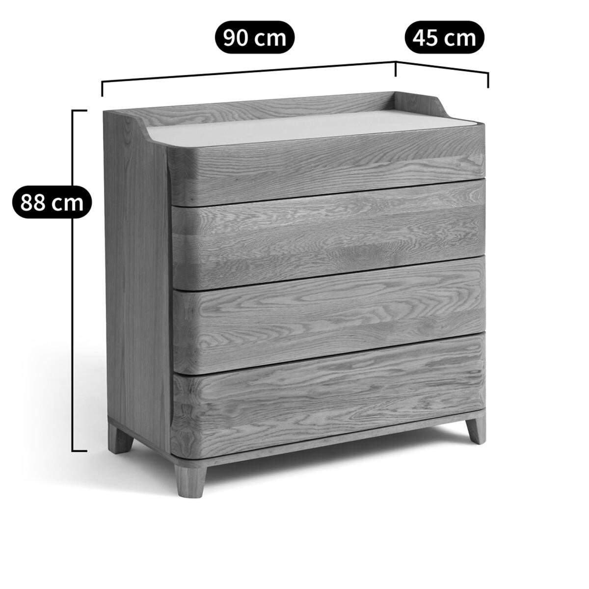 Junius Solid Oak & Linoleum Chest of Drawers, designed by E. Gallina – image 6