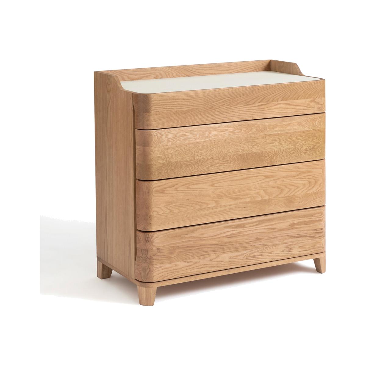 Junius Solid Oak & Linoleum Chest of Drawers, designed by E. Gallina – image 1
