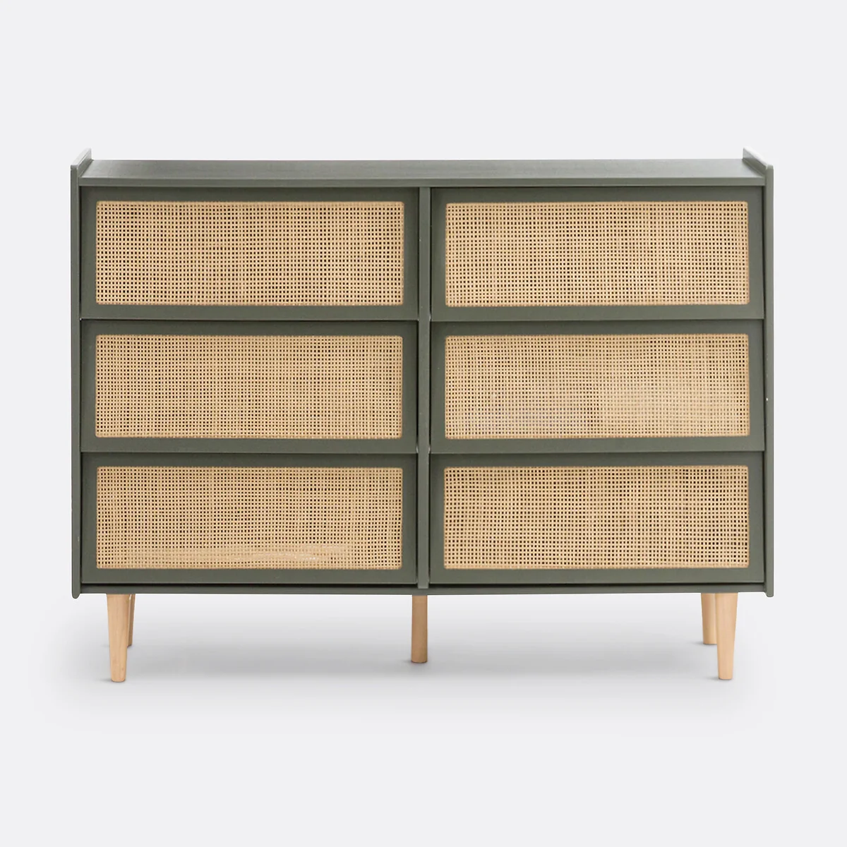 Kaya 6-Drawer Wickerwork Chest of Drawers – image 2