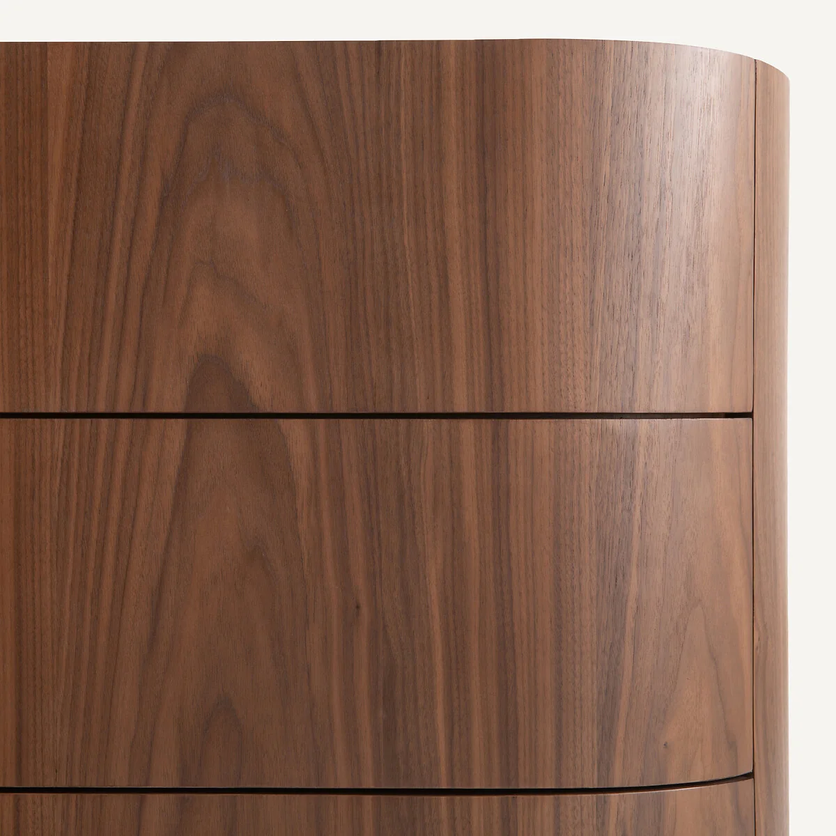 Aslen Chest of Drawers in Walnut and Leather Veneer with 3 Drawers – image 6