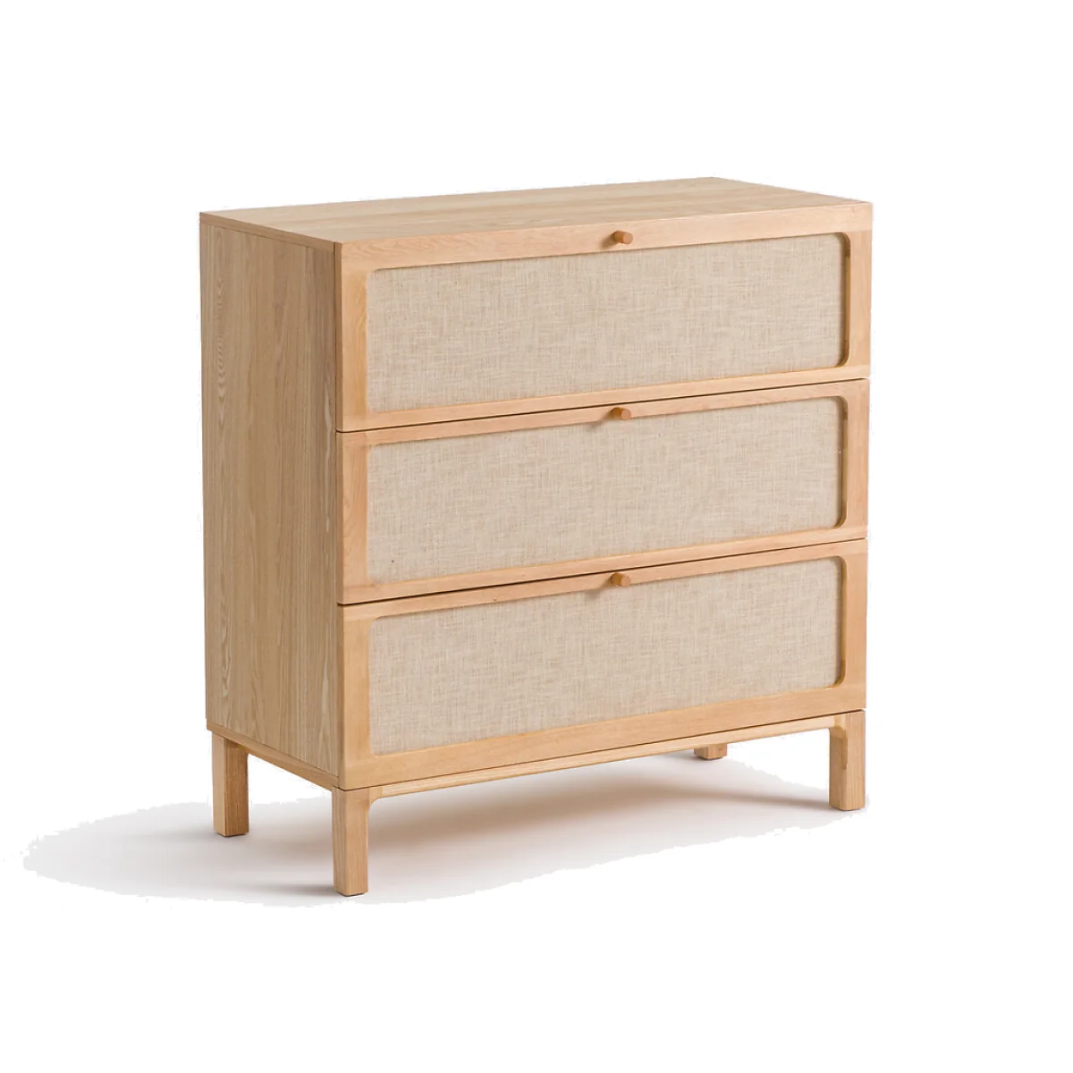 Esmara 3-Drawer Ash Veneer and Linen Chest of Drawers – image 1