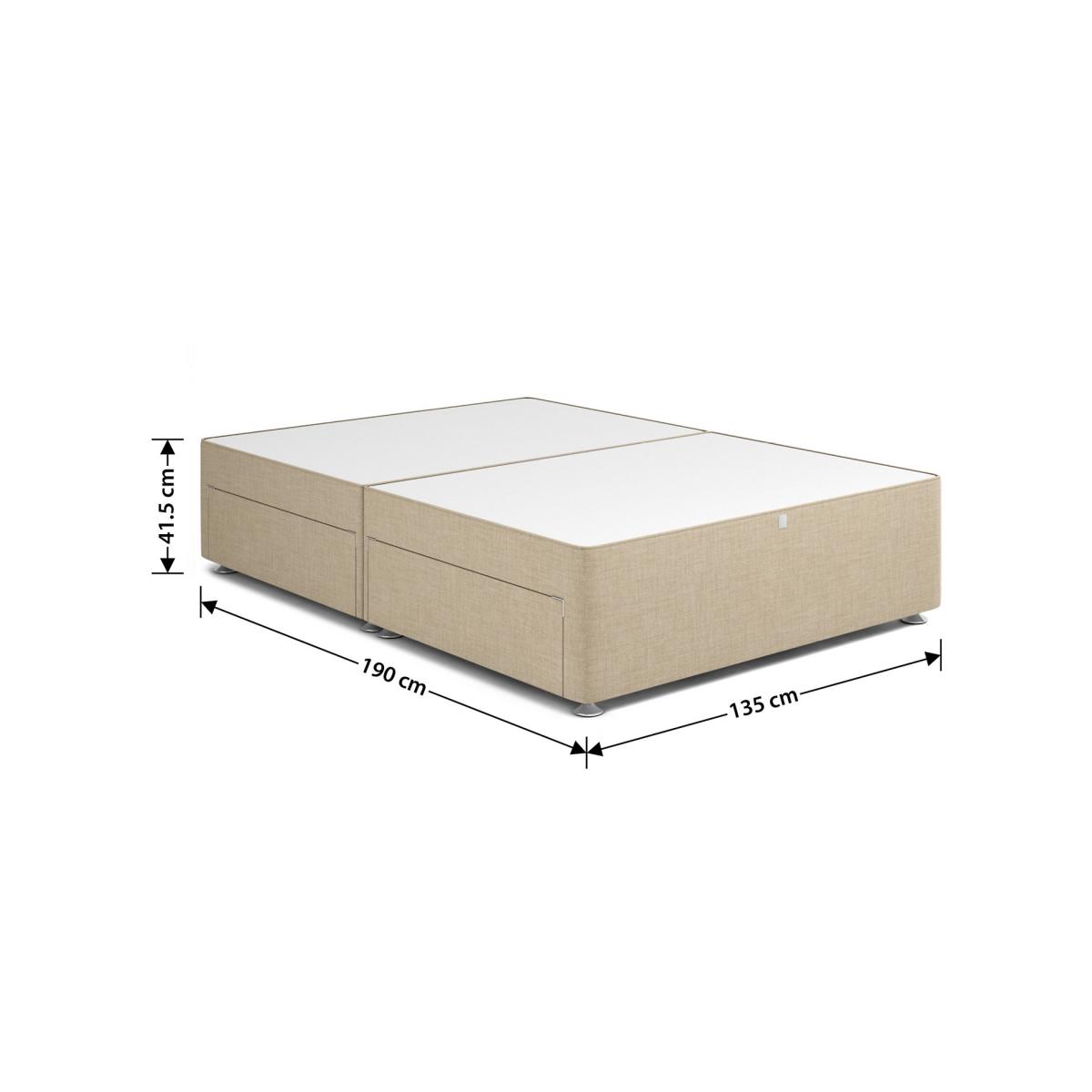 M&S Classic firm top 4 drawer divan - 4FT6 - Mink, Mink,Oatmeal,Charcoal,Grey,Silver – image 6