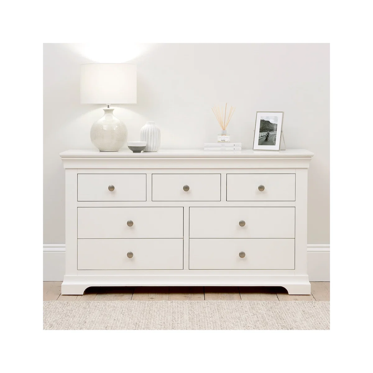 Cotswold Company Chantilly 7 Drawer Wide Chest White – image 4