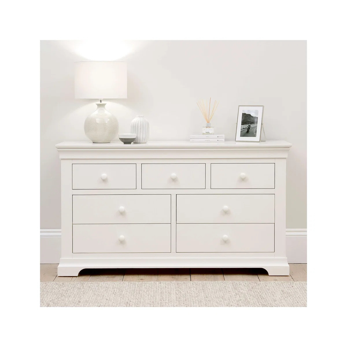 Cotswold Company Chantilly 7 Drawer Wide Chest White – image 6
