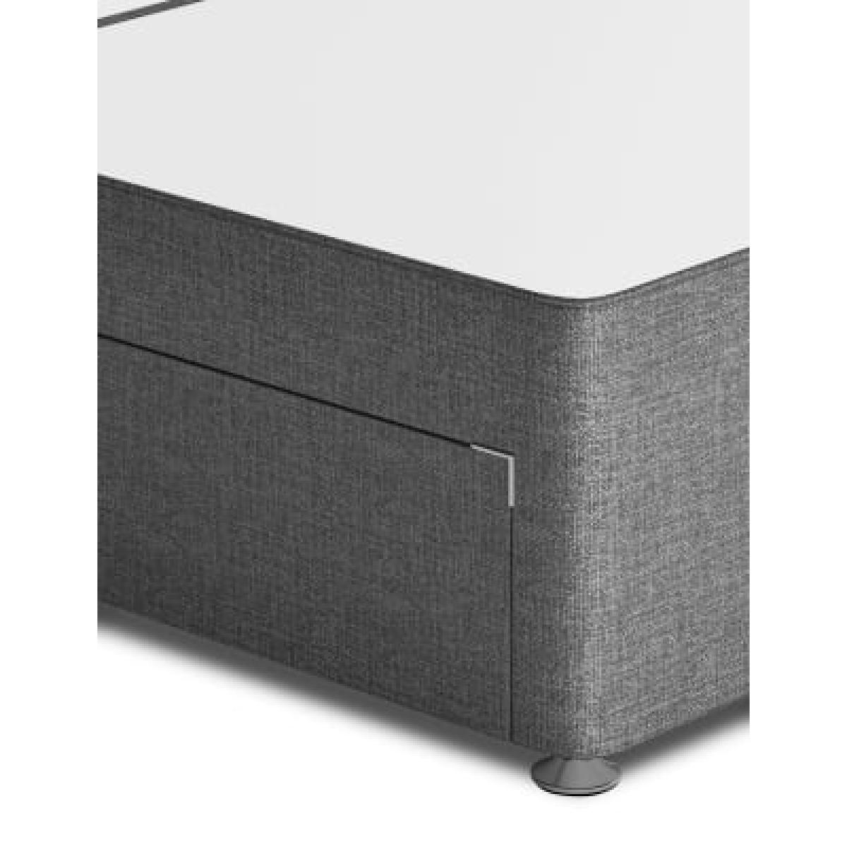 M&S  Classic Sprung 4 Drawer Divan - 5FT - Navy, Navy,Mink,Light Grey,Grey,Silver Grey,Charcoal,Silver,Mid Grey,Natural – image 3