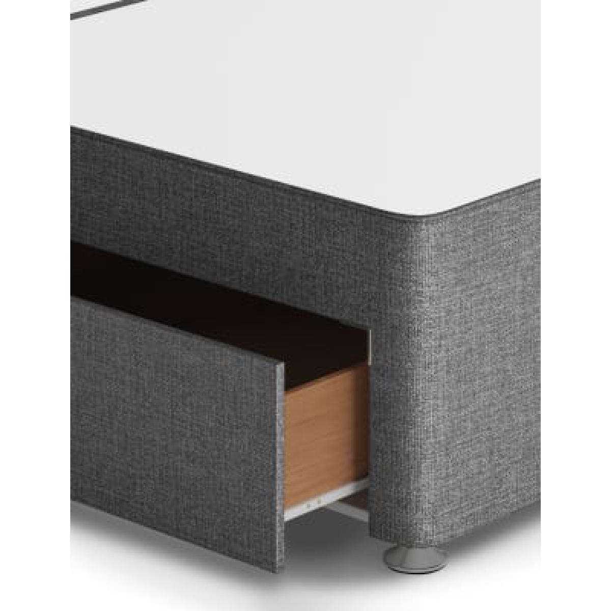 M&S  Classic Sprung 4 Drawer Divan - 5FT - Navy, Navy,Mink,Light Grey,Grey,Silver Grey,Charcoal,Silver,Mid Grey,Natural – image 5