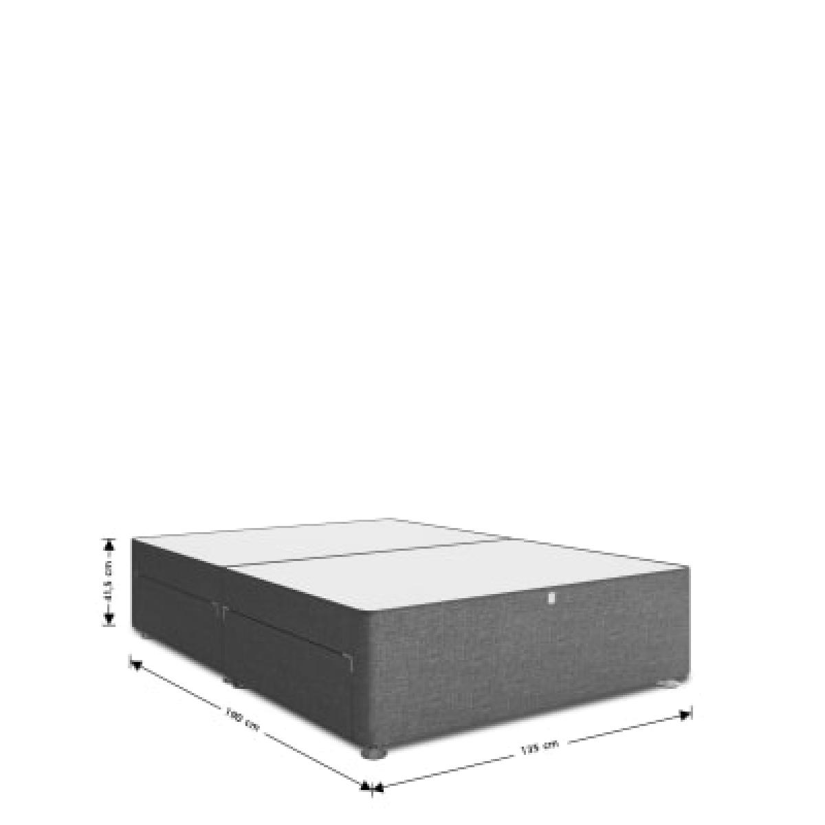 M&S  Classic Sprung 4 Drawer Divan - 5FT - Navy, Navy,Mink,Light Grey,Grey,Silver Grey,Charcoal,Silver,Mid Grey,Natural – image 7