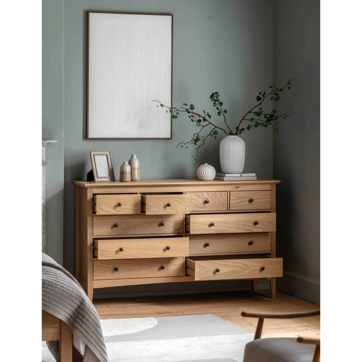 Gallery Direct Rye 10 Drawer Chest Natural – image 11