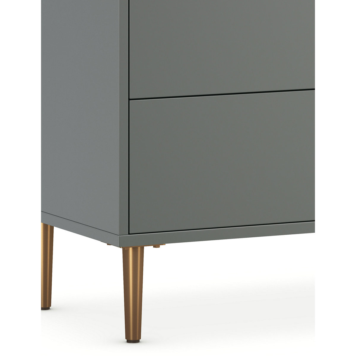 M&S Quinn 3 Drawer Chest - 1SIZE - White, White,Grey – image 3