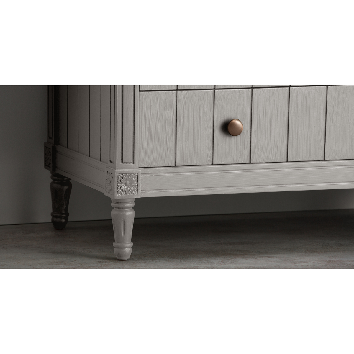 Bourbon Vintage Chest Of Drawers, Grey – image 4