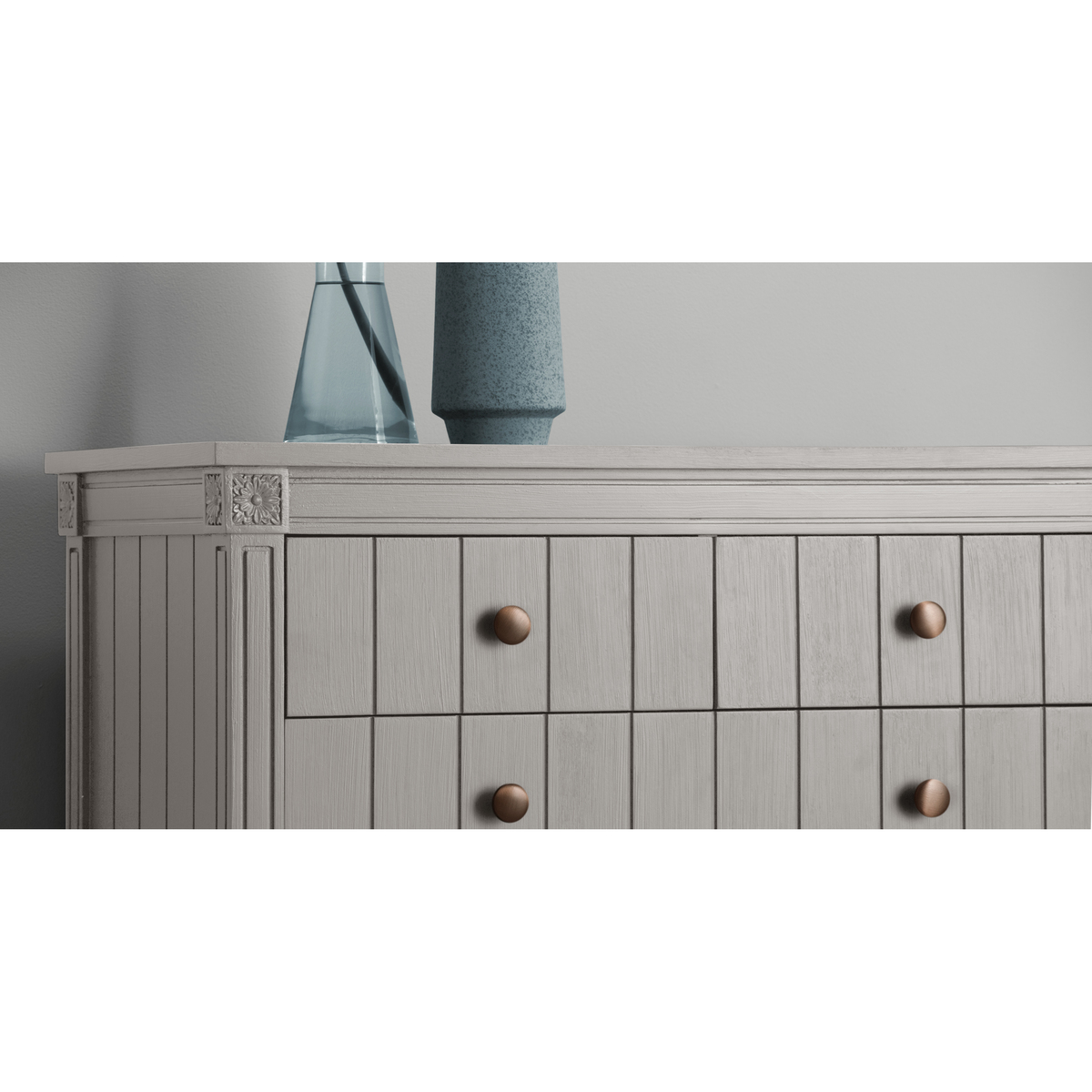 Bourbon Vintage Chest Of Drawers, Grey – image 6