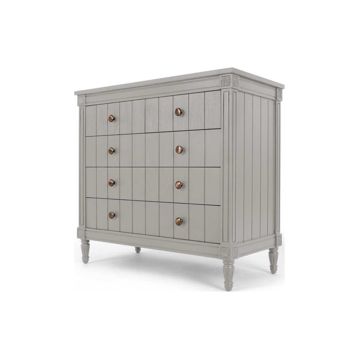 Bourbon Vintage Chest Of Drawers, Grey – image 2