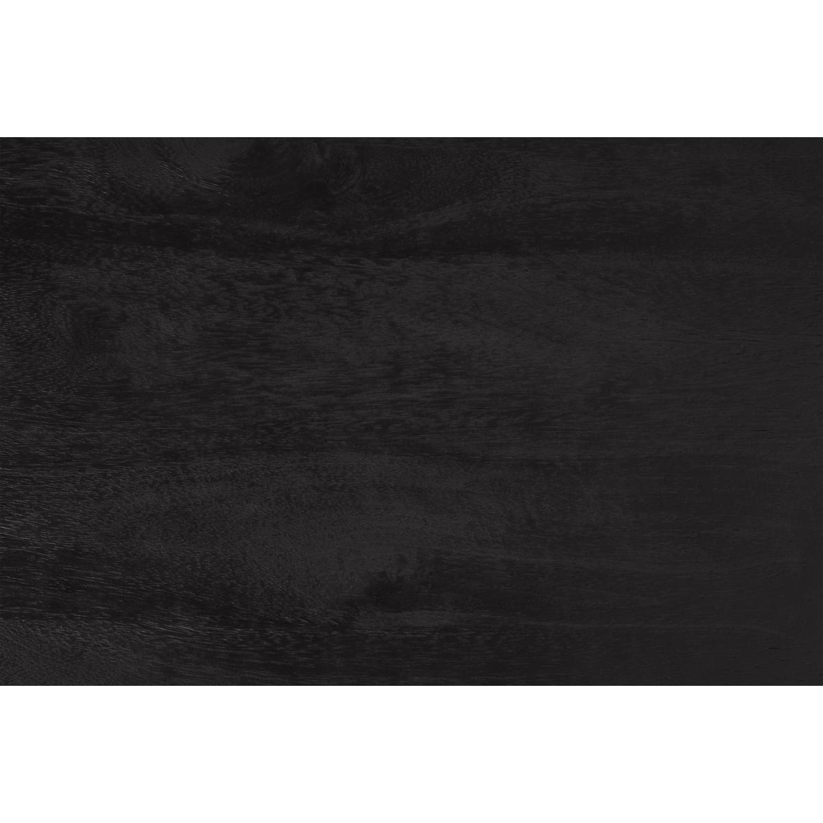 Kilby Wide Chest of Drawers, Black Stain Mango Wood – image 8