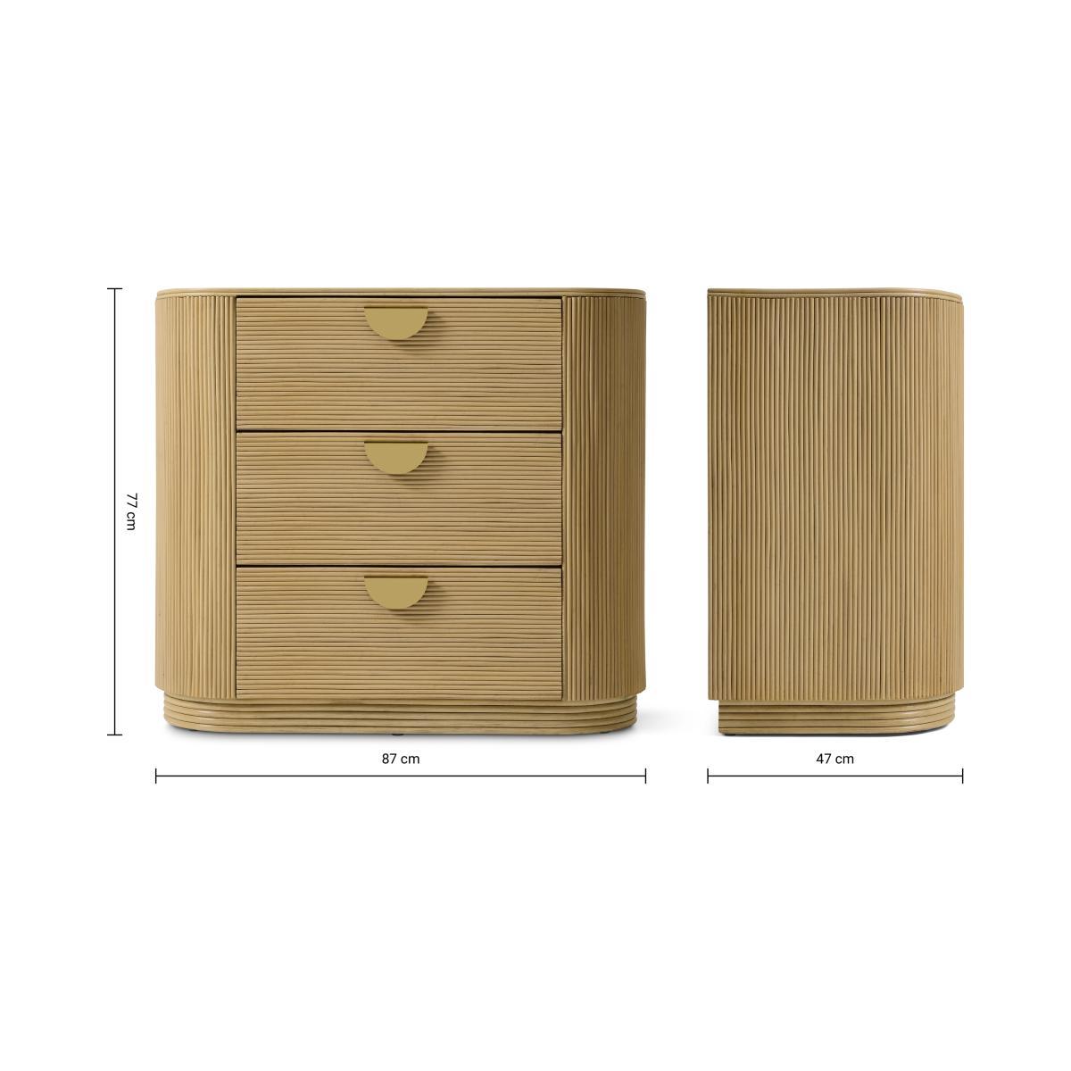 Azrou Chest of Drawers, Natural Cane – image 9