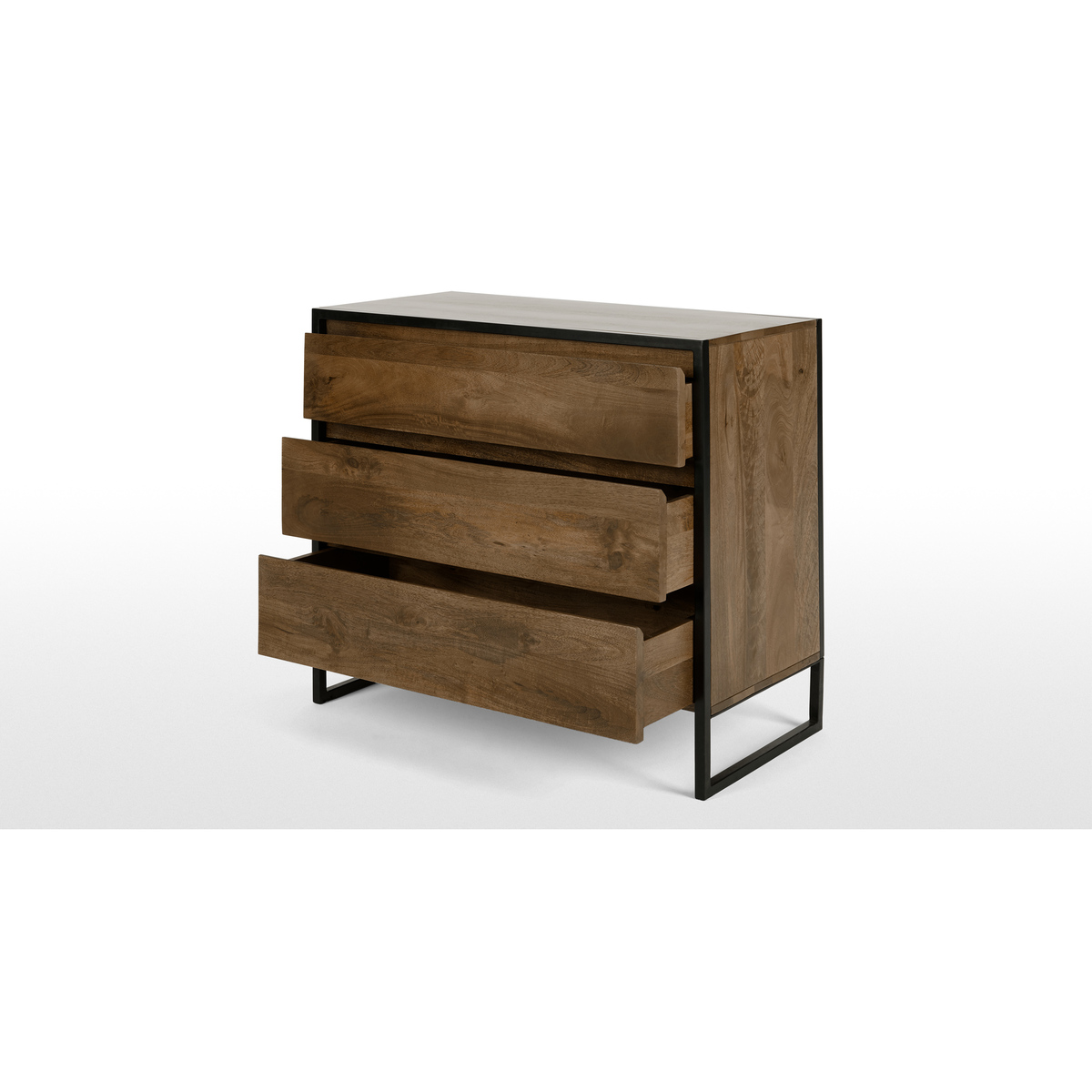 Rena Chest of Drawers, Mango Wood and Black Metal – image 5