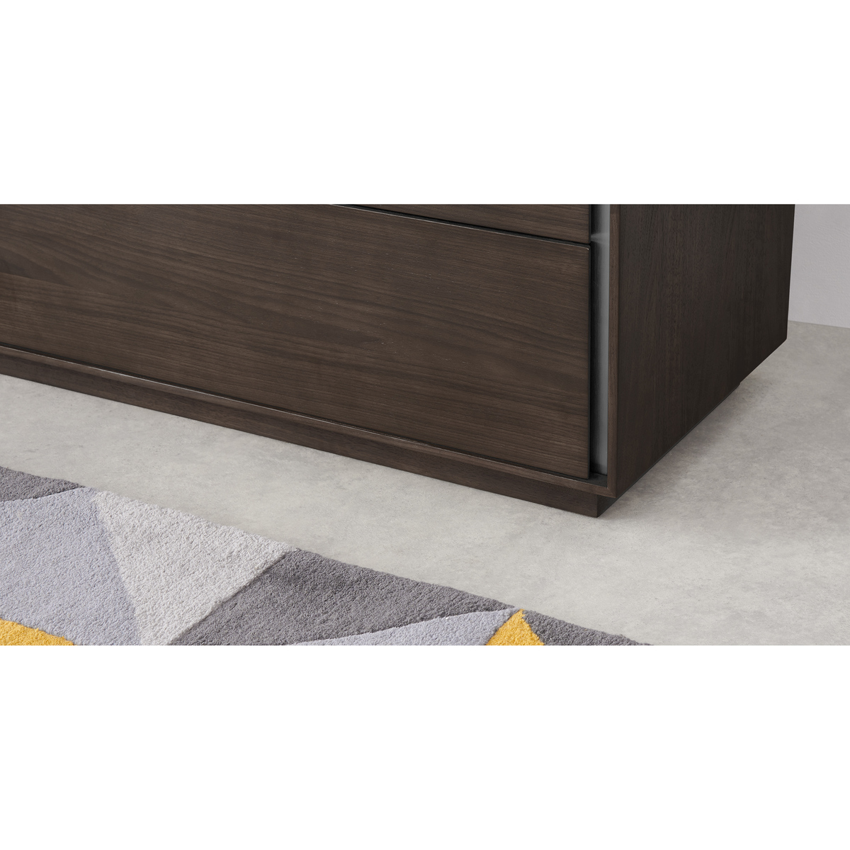 Lecki Chest Of Drawers, Walnut & Stainless Steel – image 4