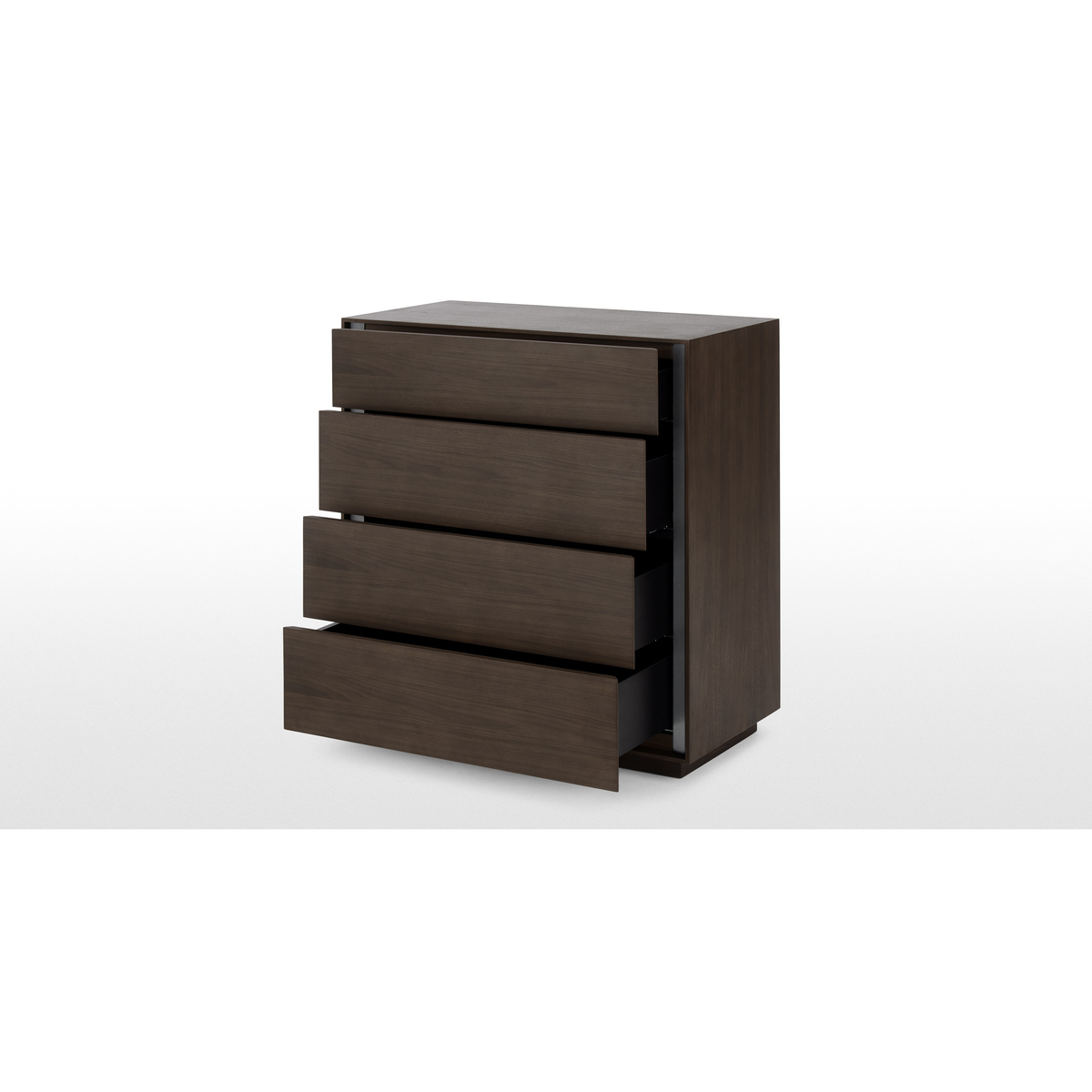 Lecki Chest Of Drawers, Walnut & Stainless Steel – image 5
