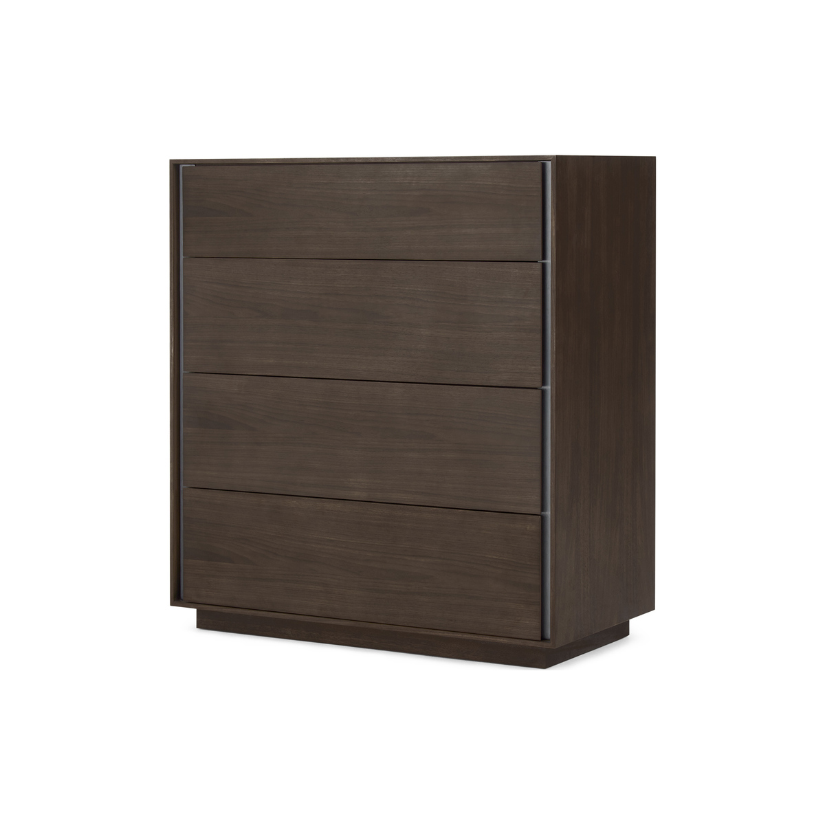 Lecki Chest Of Drawers, Walnut & Stainless Steel – image 2