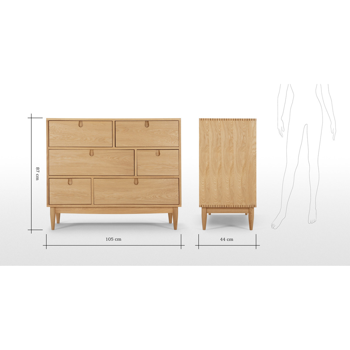 Penn Chest of Drawers, Oak – image 8