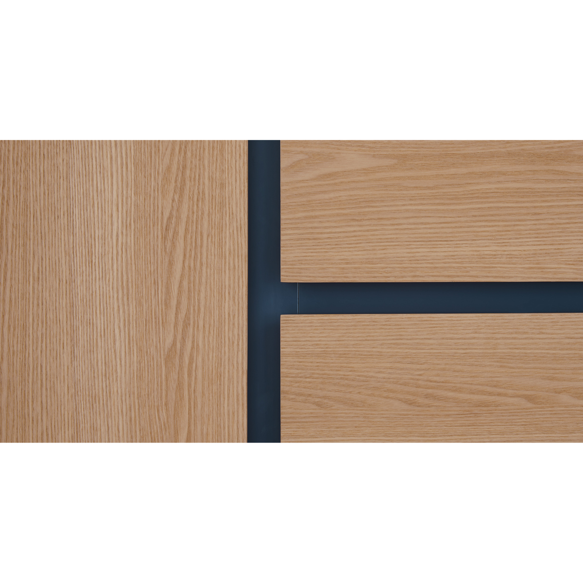Xander Chest of Drawers, Ash & Navy Blue – image 2