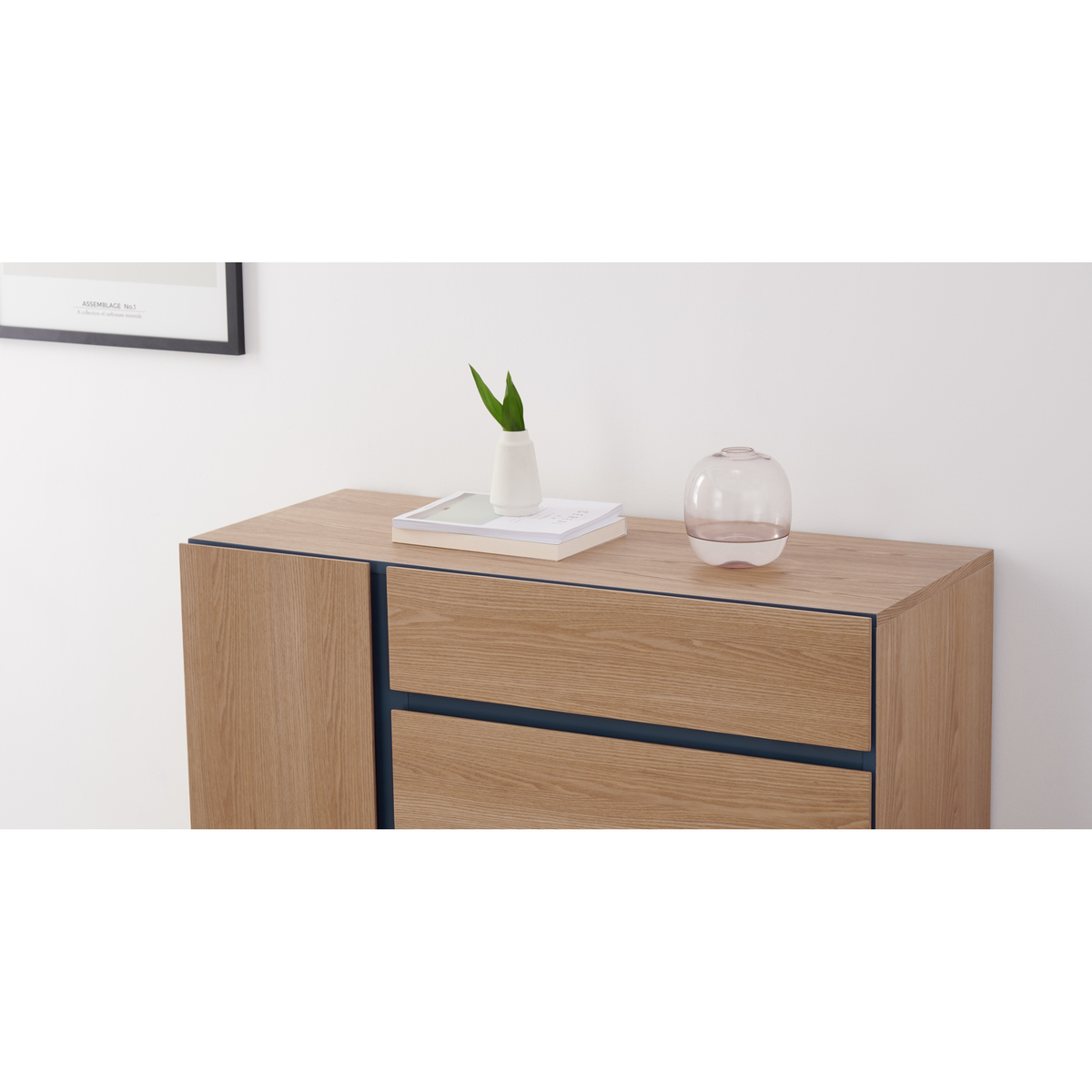 Xander Chest of Drawers, Ash & Navy Blue – image 7
