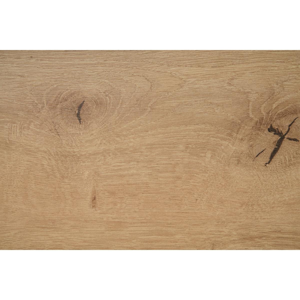 Damien Wide Chest of Drawers, Distressed Oak Effect & Black – image 8
