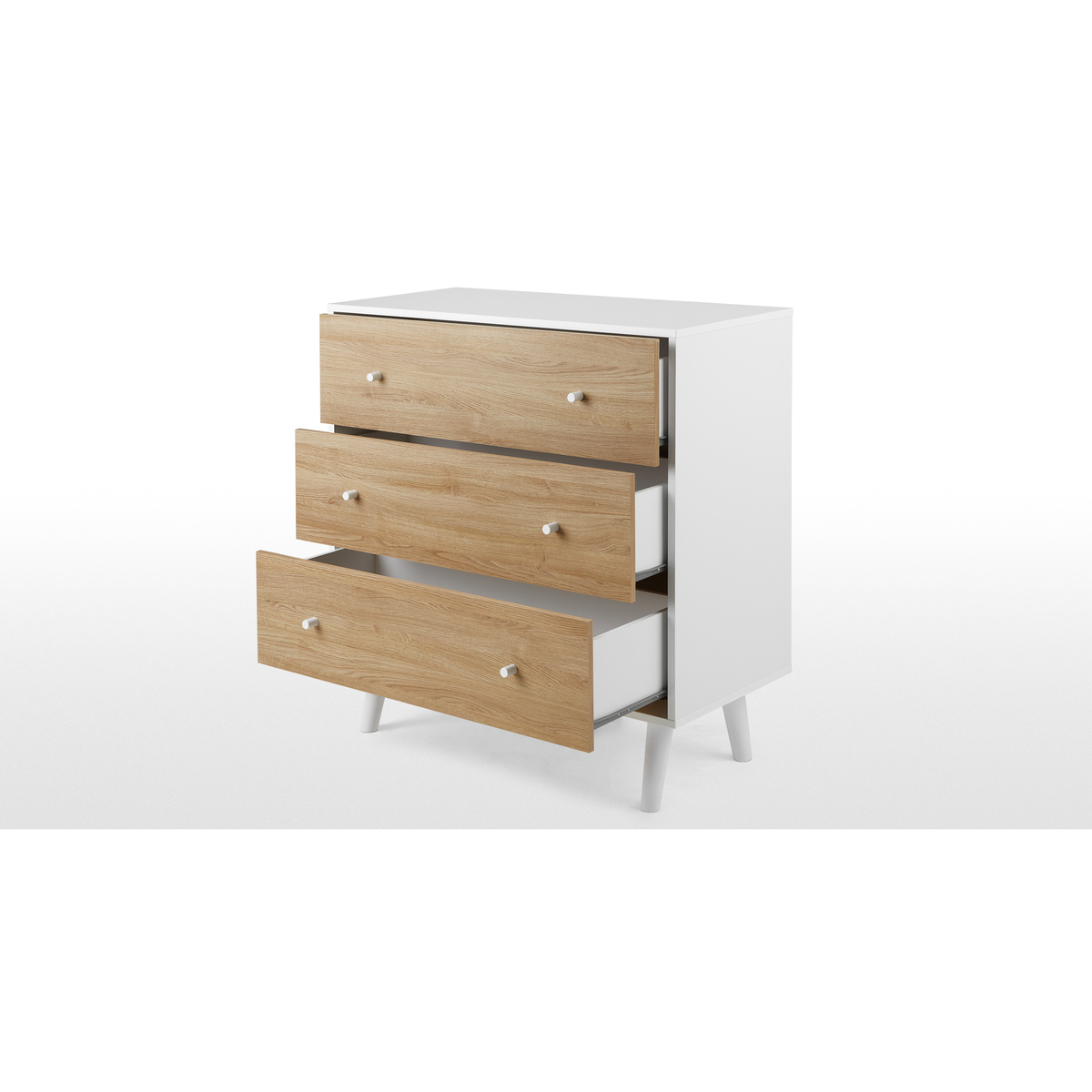 MADE Essentials Larsen Chest Of Drawers, Oak Effect and White – image 5
