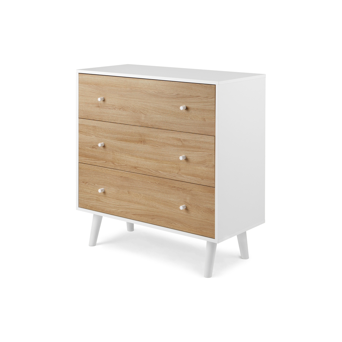 MADE Essentials Larsen Chest Of Drawers, Oak Effect and White – image 2