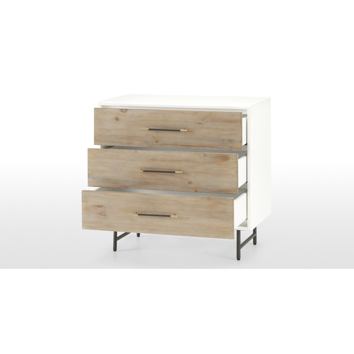 Ocanda Chest of Drawers, White & Pine – image 6