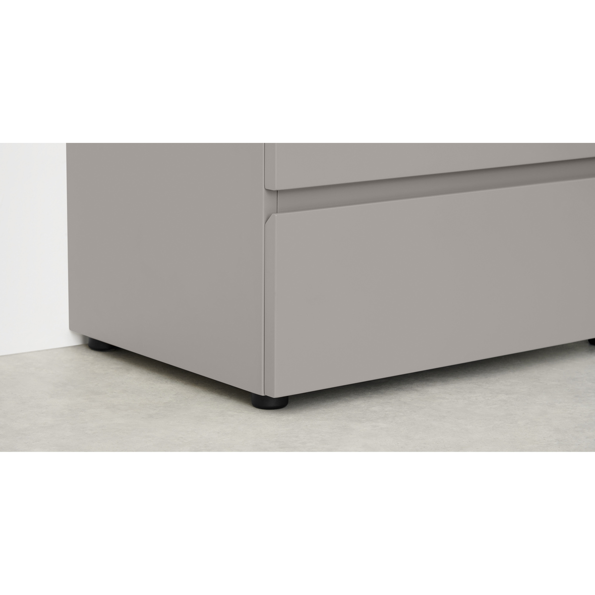 Senisa Wide Chest Of Drawers, Matt Grey – image 4