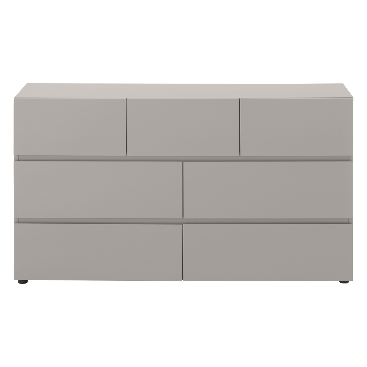Senisa Wide Chest Of Drawers, Matt Grey – image 1