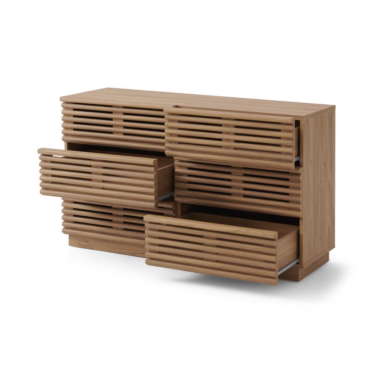 Tulma Wide Chest of Drawers, Oak Effect – image 6