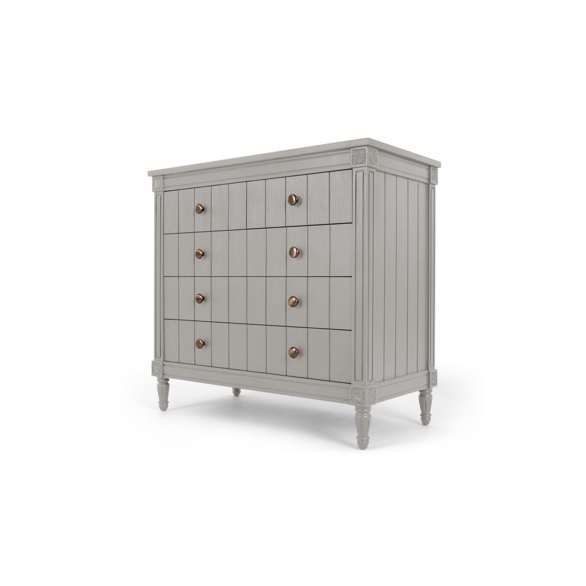 Bourbon Vintage Chest Of Drawers, Grey – image 3