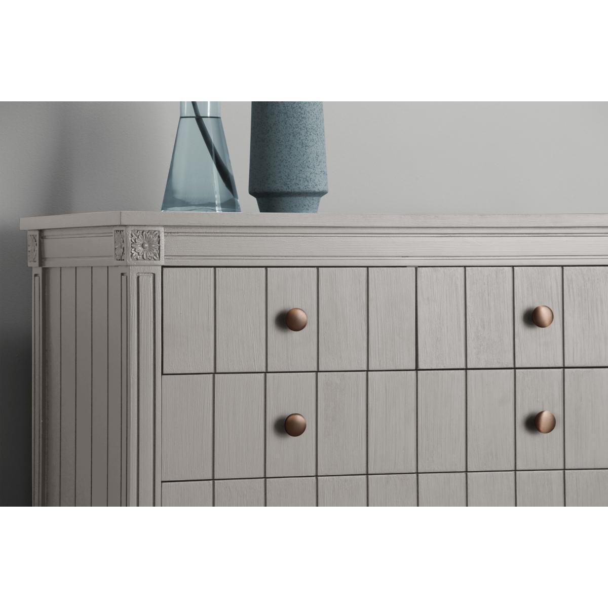 Bourbon Vintage Chest Of Drawers, Grey – image 7