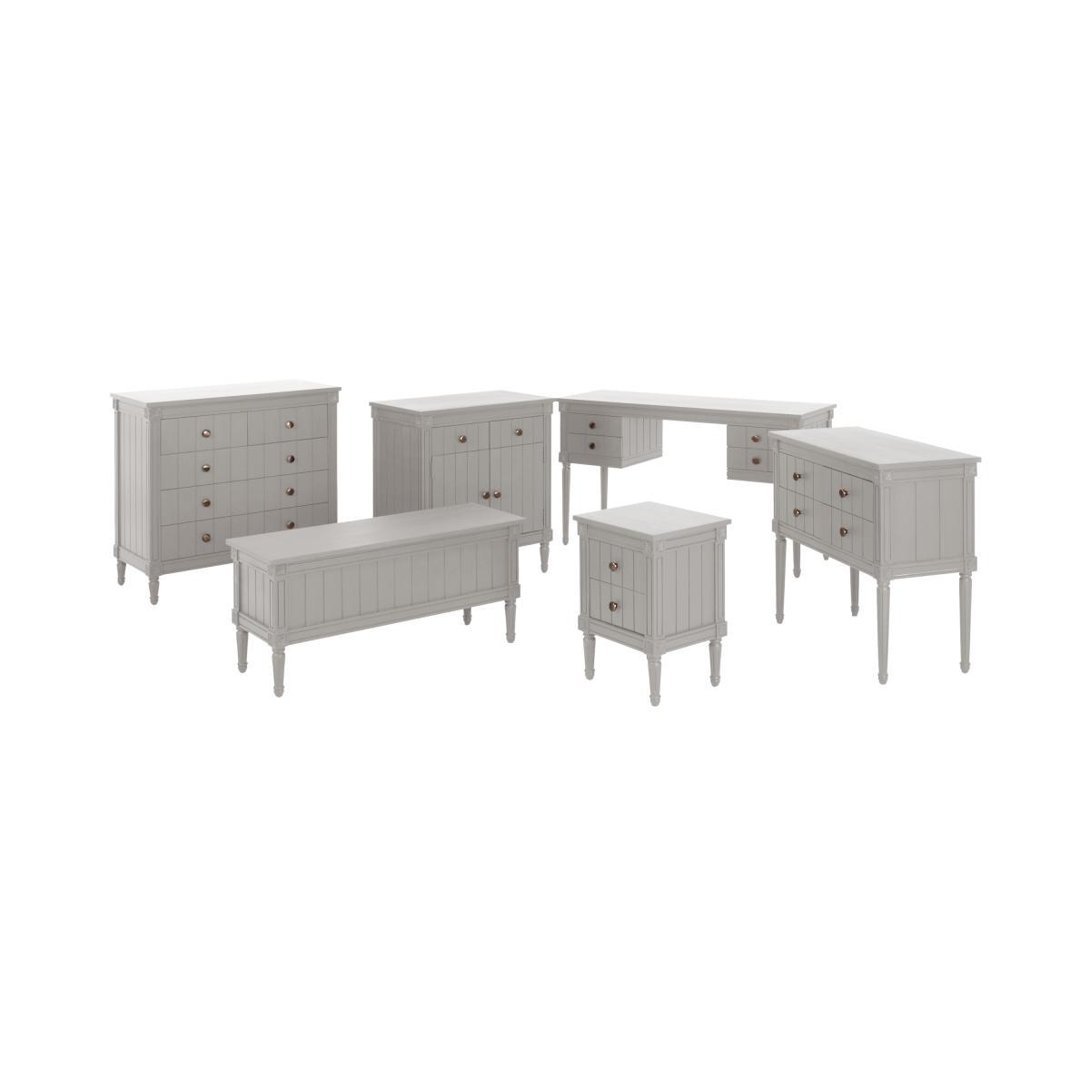 Bourbon Vintage Chest Of Drawers, Grey – image 8