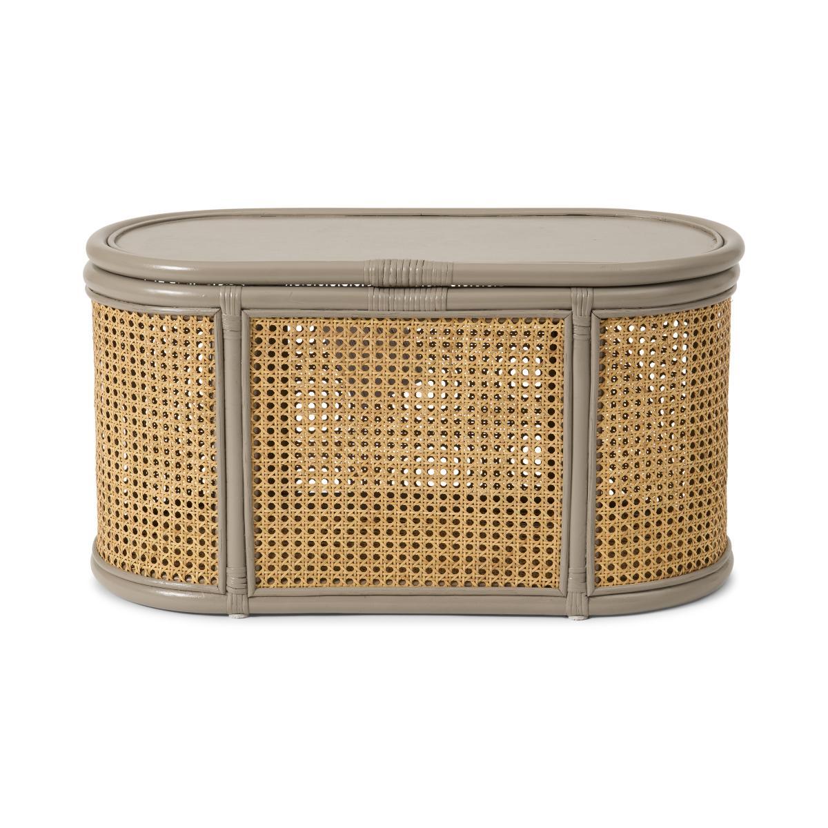 Lumera Storage Trunk, Taupe Rattan – image 2