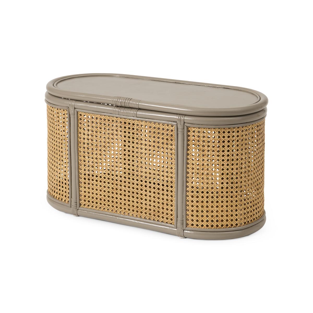 Lumera Storage Trunk, Taupe Rattan – image 3