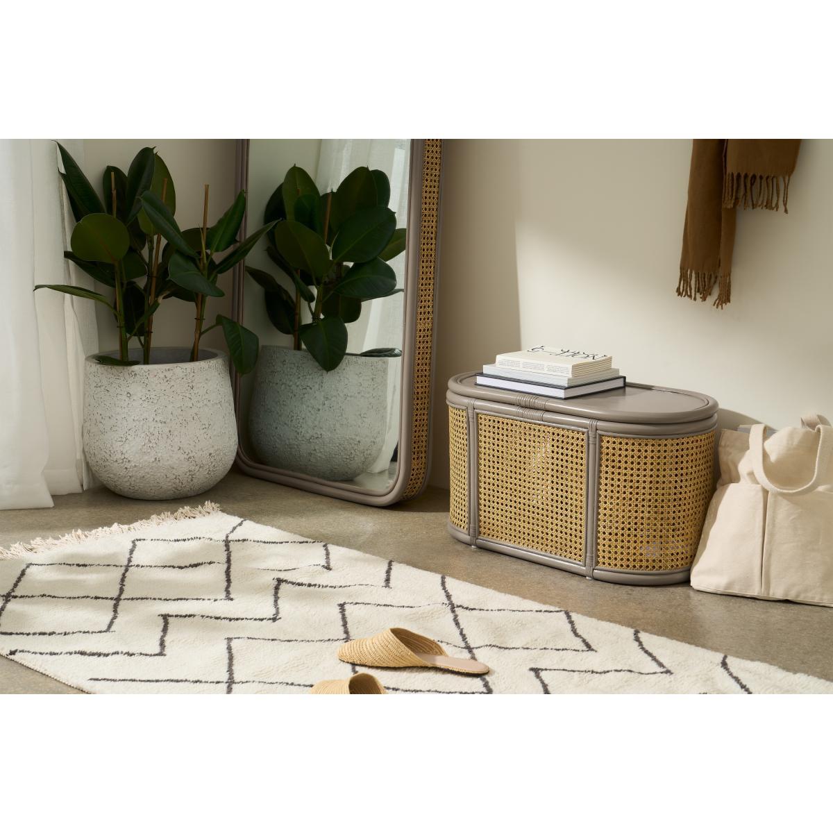 Lumera Storage Trunk, Taupe Rattan – image 4