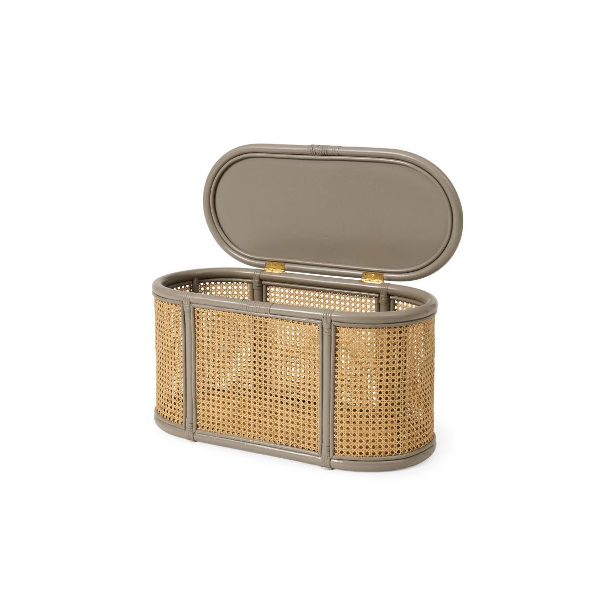 Lumera Storage Trunk, Taupe Rattan – image 6