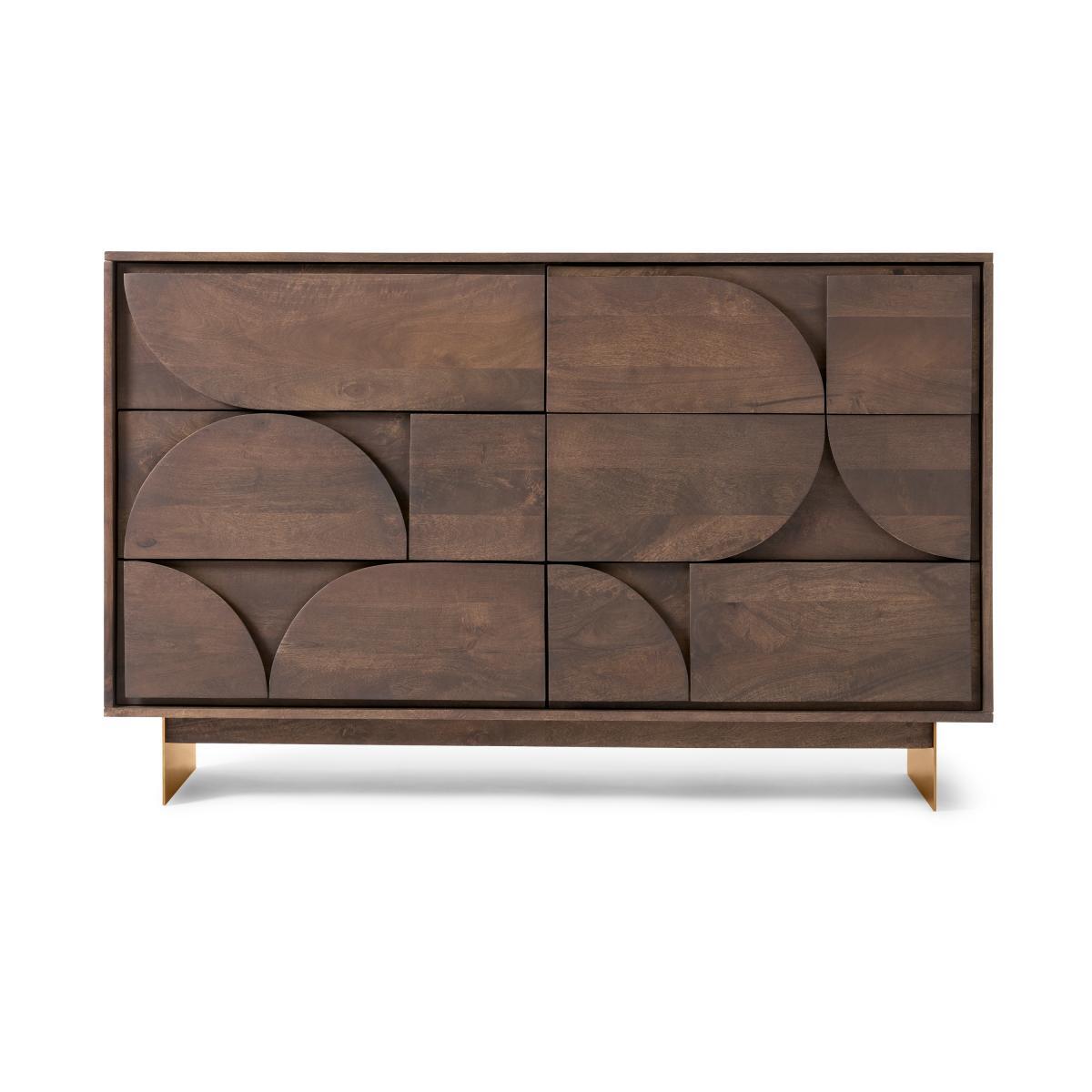 Keala Wide Chest of Drawers, Mango Wood – image 2