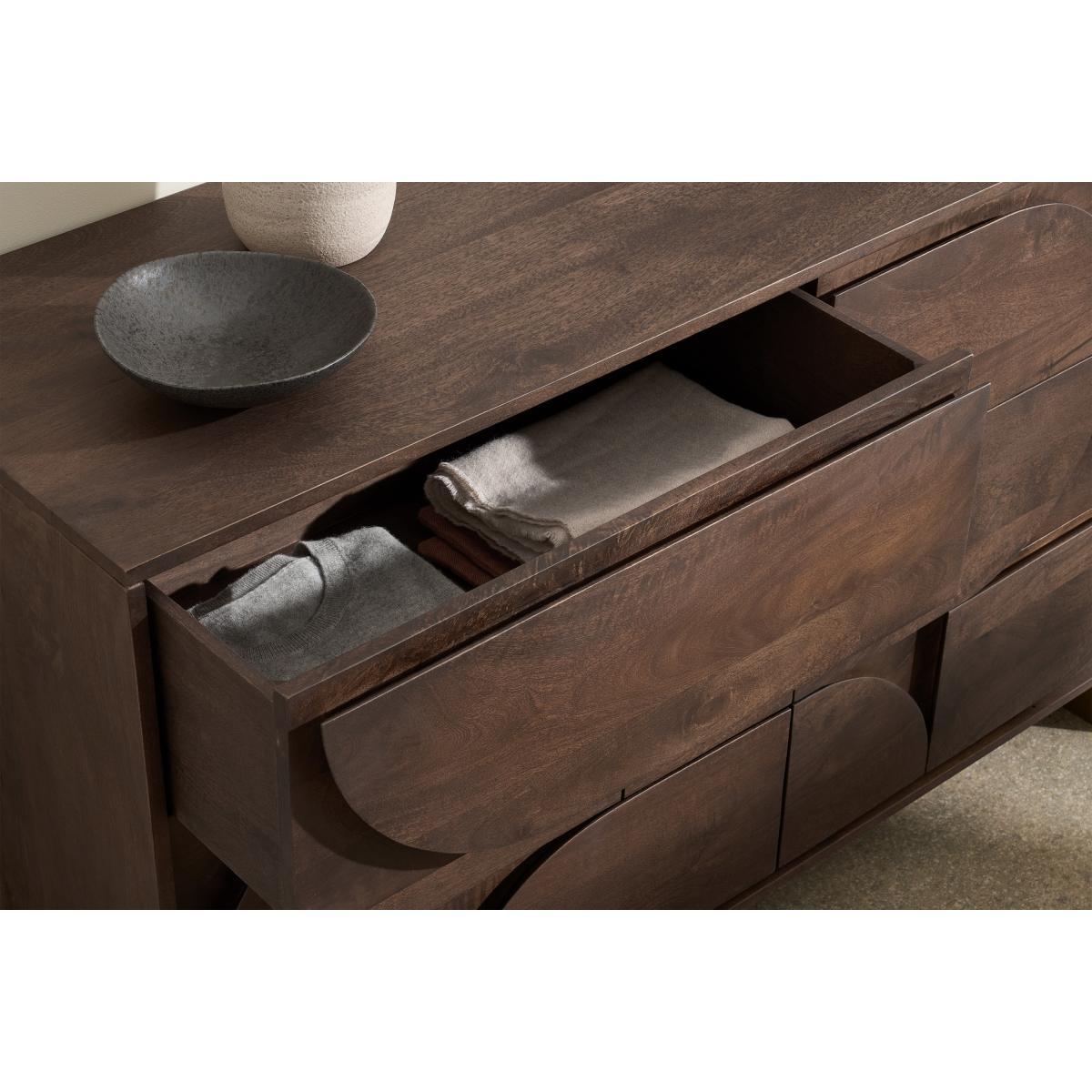 Keala Wide Chest of Drawers, Mango Wood – image 5