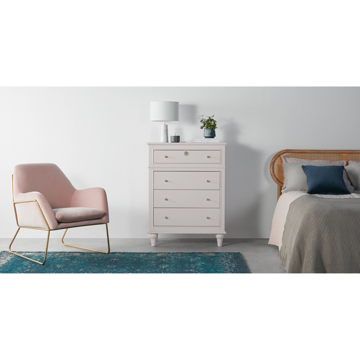 Fia Multi Chest of Drawers, Painted Grey – image 2