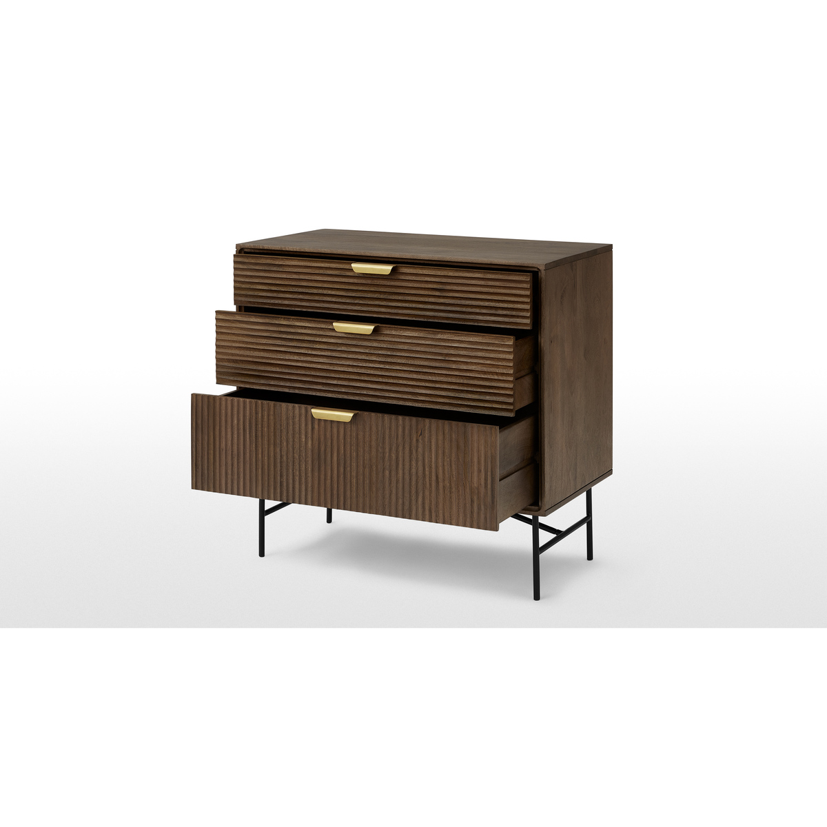Haines Chest of Drawers, Mango Wood & Brass – image 5