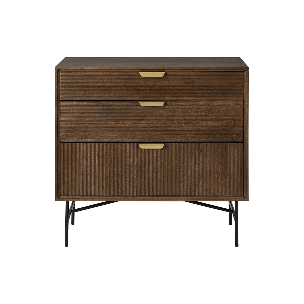 Haines Chest of Drawers, Mango Wood & Brass – image 1